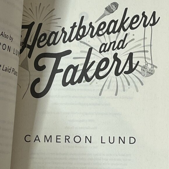 Heartbreakers and Fakers Book Cameron Lund YA Teen Romance Comedy New - Picture 6 of 6